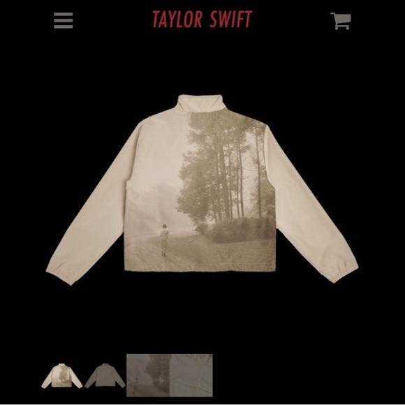 Please Picture Me authentic Taylor Swift folklore windbreaker jacket. - Picture 1 of 1